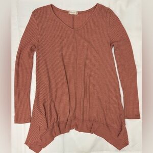 Altar'd State Waffle Knit in Warm Blush